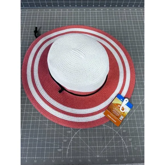 Columbia Womens Global Adventure Packable Hat II L/XL White & Peach NWT - Picture 7 of 9